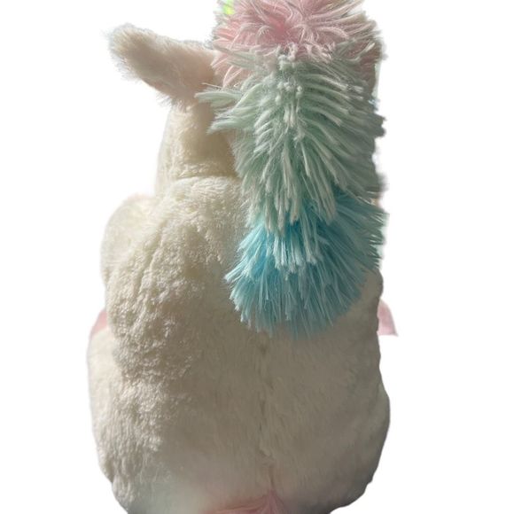 Peek-A-Boo Furry Friends Unicorn White & Pink Talking Moving Fun Plush‎ Baby Toy - Picture 4 of 7